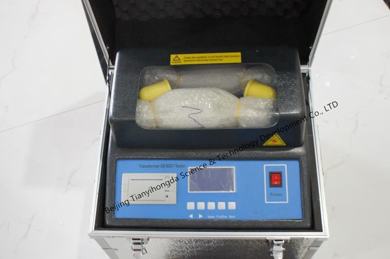 Instrumentos bondes dos testes do verificador da força dielétrica do óleo do transformador, ferramentas de testes elétricas da exposição da temperatura